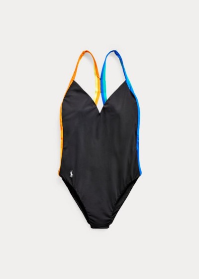 Women's Polo Ralph Lauren Racing-Stripe One-Piece | 620813SBV